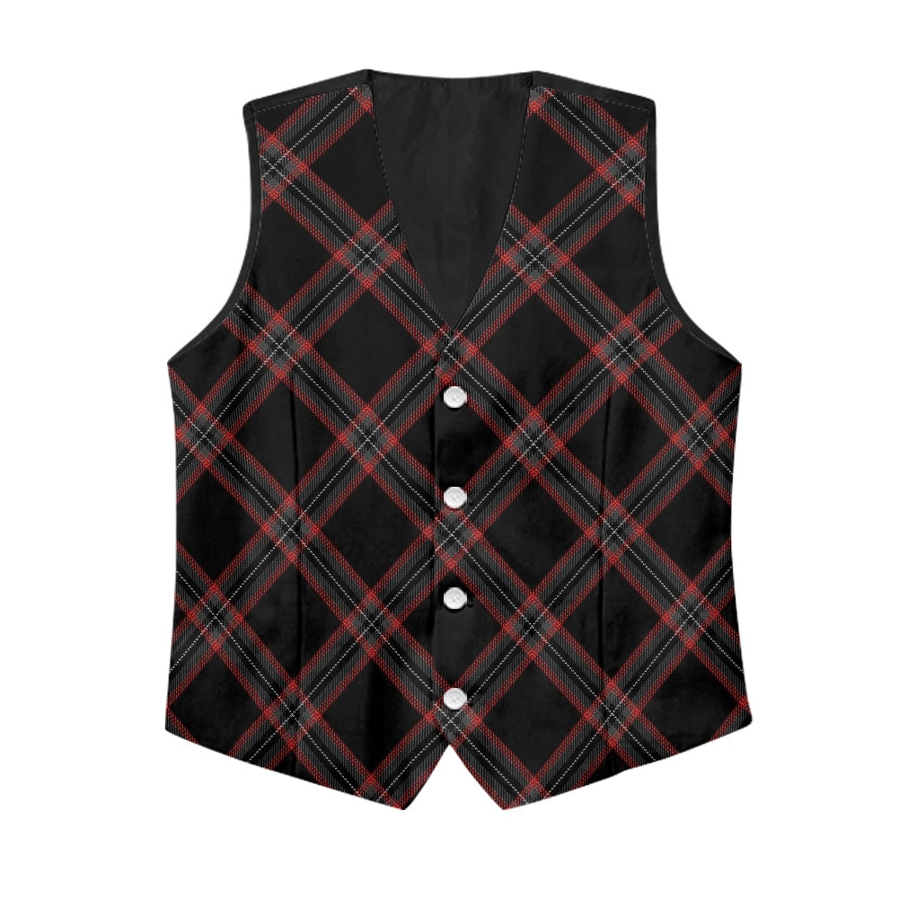 Witches of Scotland Tartan Bias Suit vest jacket