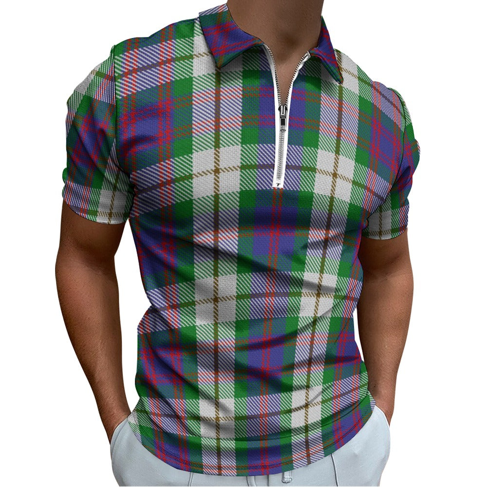 US State - Idaho Tartan Short sleeve polo shirt