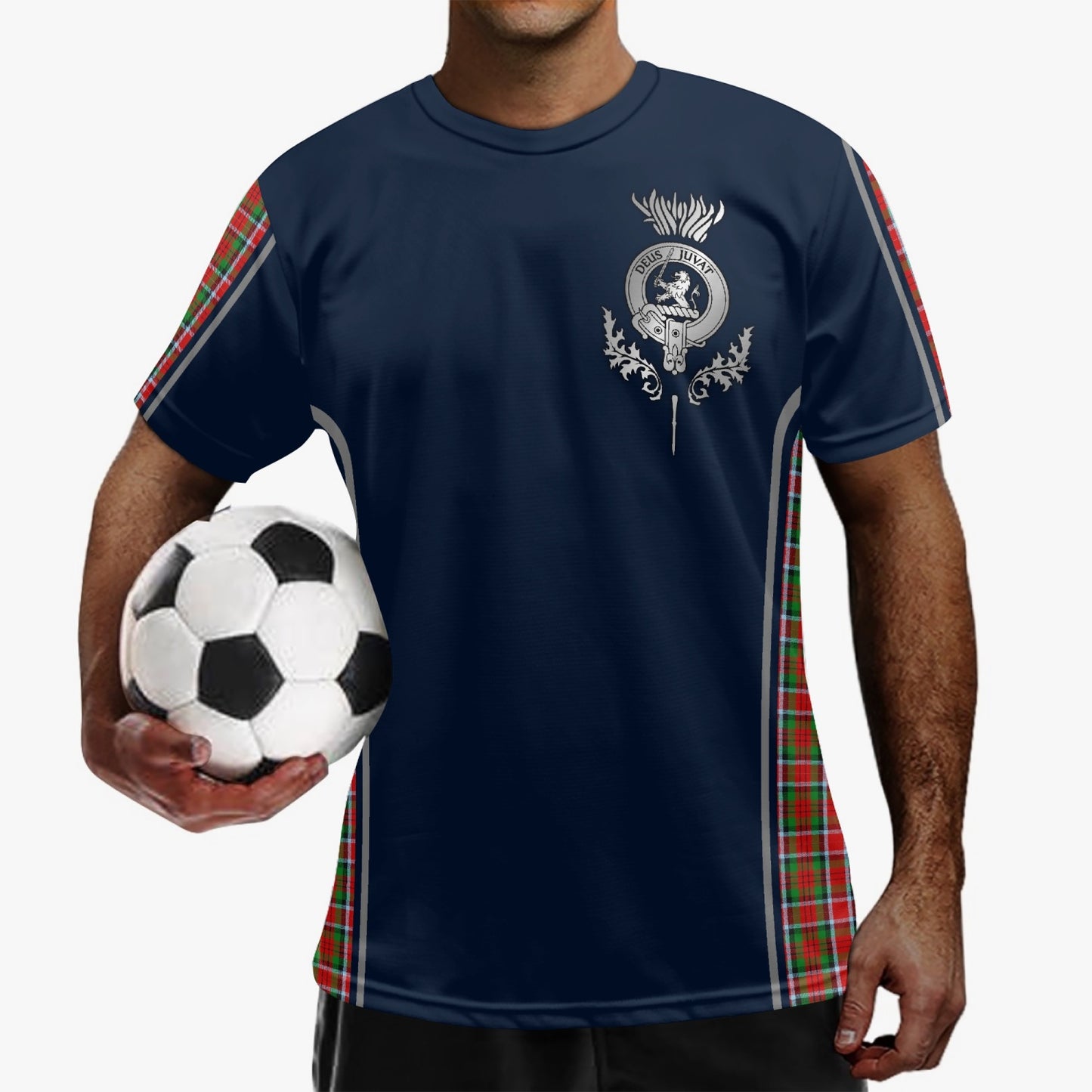 Clan MacDuff Crest & Tartan Soccer Jersey