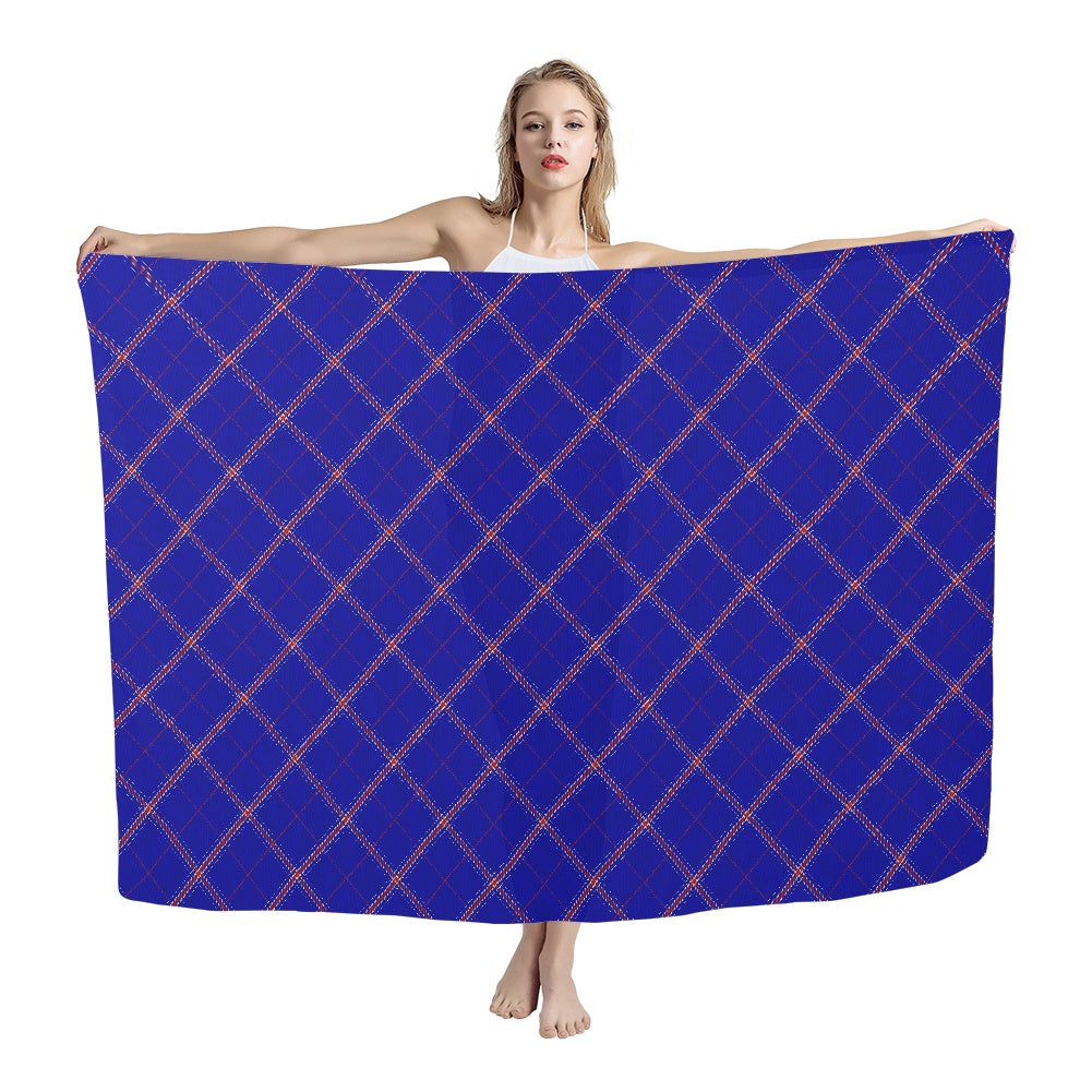 Rangers Tartan Bias Chiffon Scarf