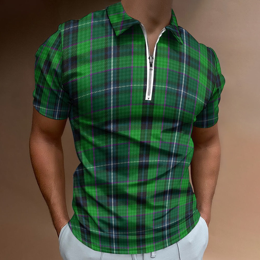 Clan Linden Tartan Short sleeve polo shirt