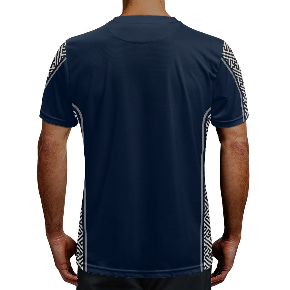 Japanese Wagara - Black Sayagata Strip - Football Shirt