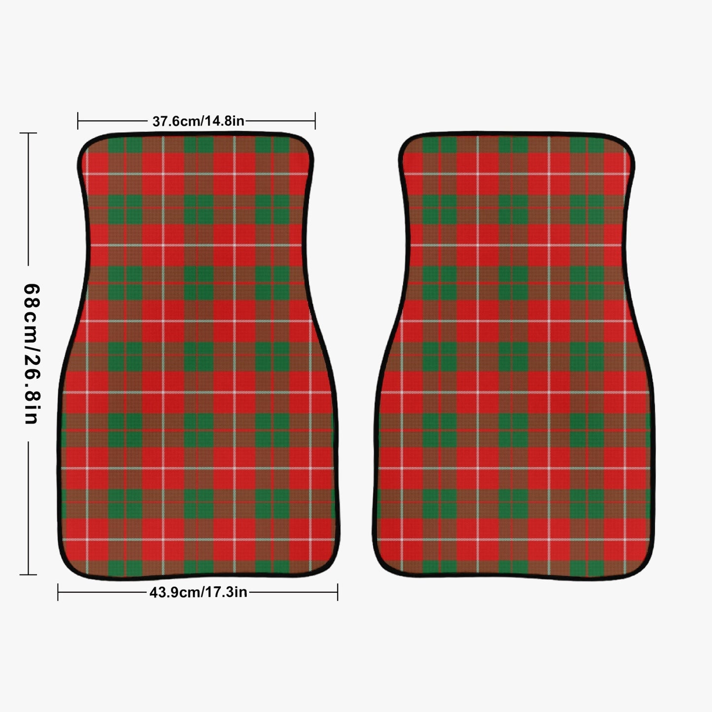 Clan MacKinnon Tartan Car Floor Mats - 2Pcs