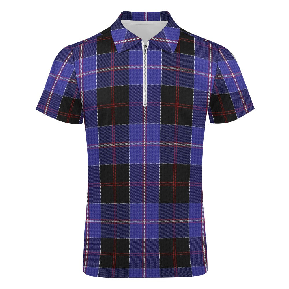 Clan Dunlop Tartan Short sleeve polo shirt