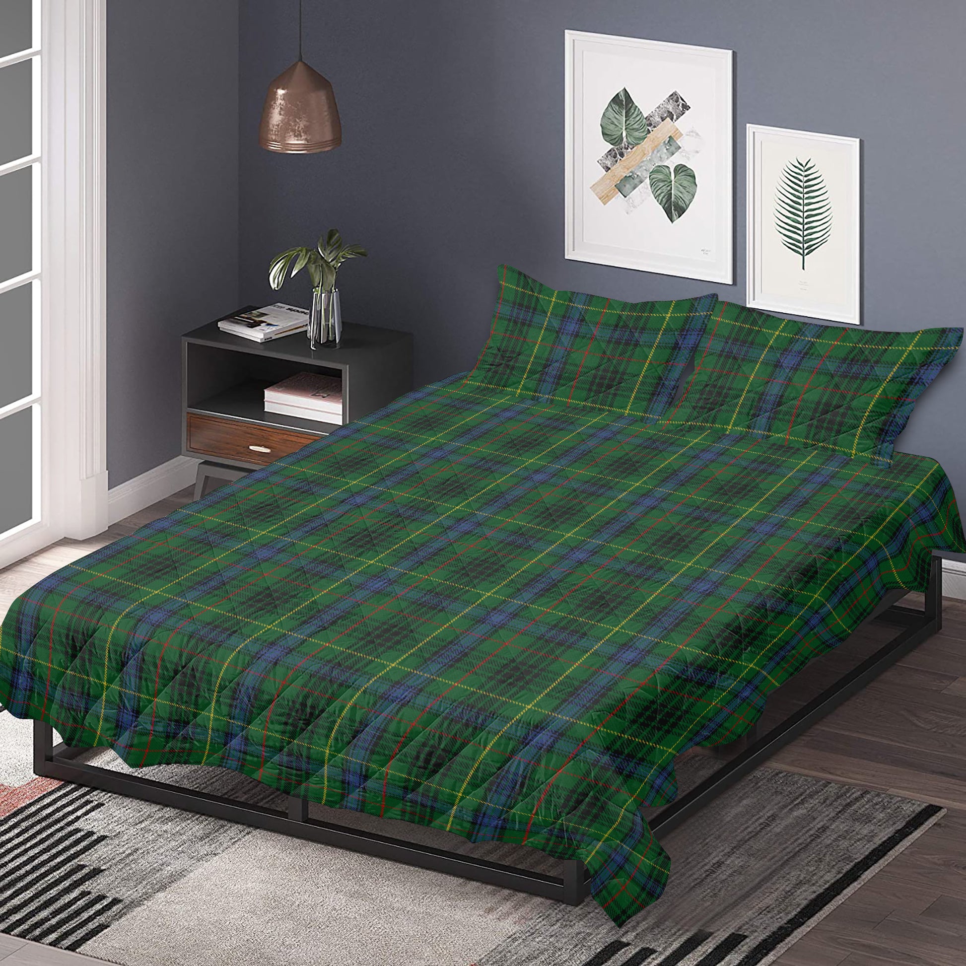 Clan Stewart Hunting Quilt Bed Sets