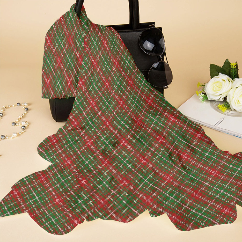 Clan MacDougall Tartan Bias Chiffon Scarf
