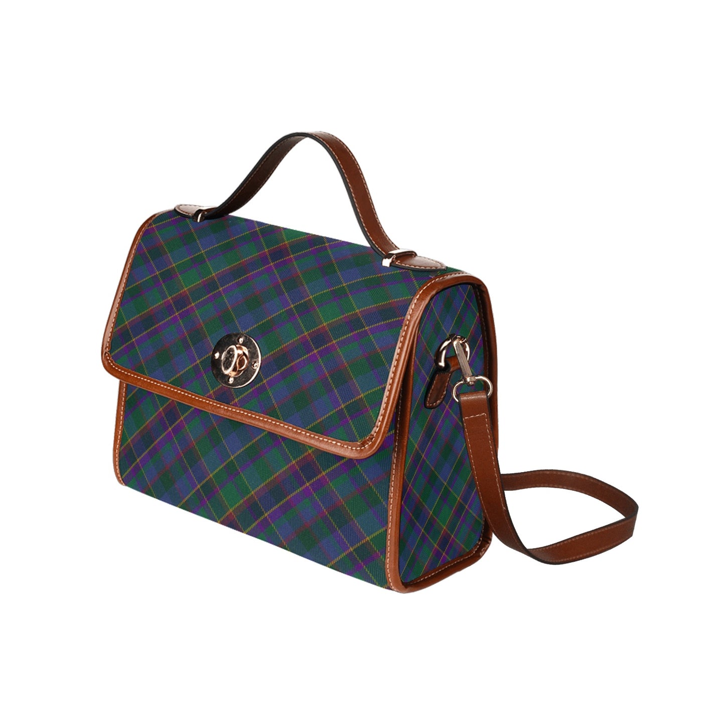 Fourth Fold Tartan Bias Waterproof Canvas Handbag