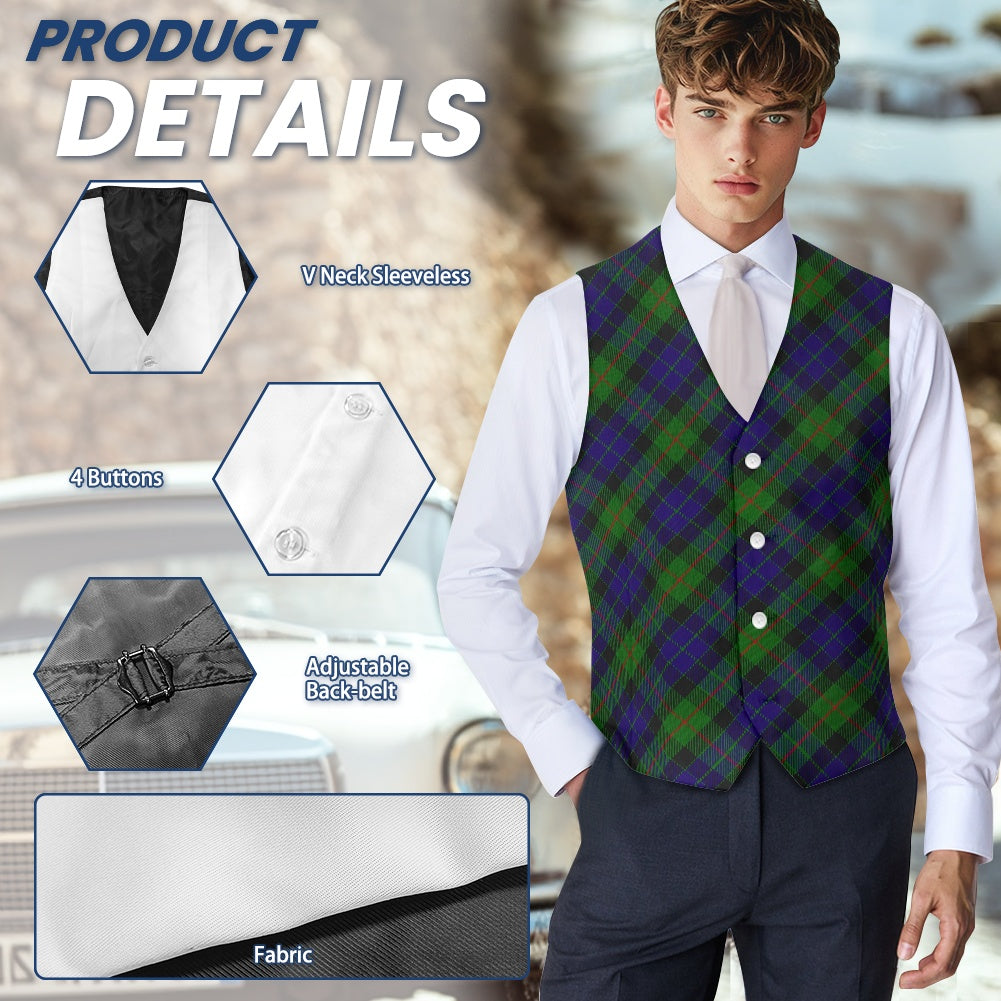 Clan Gunn Tartan Bias Suit vest jacket