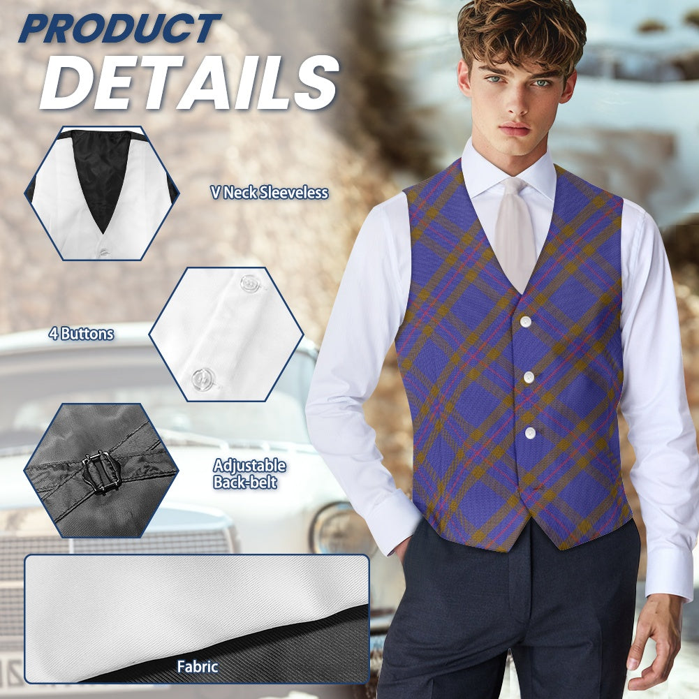 Clan Elliott Tartan Bias Suit vest jacket