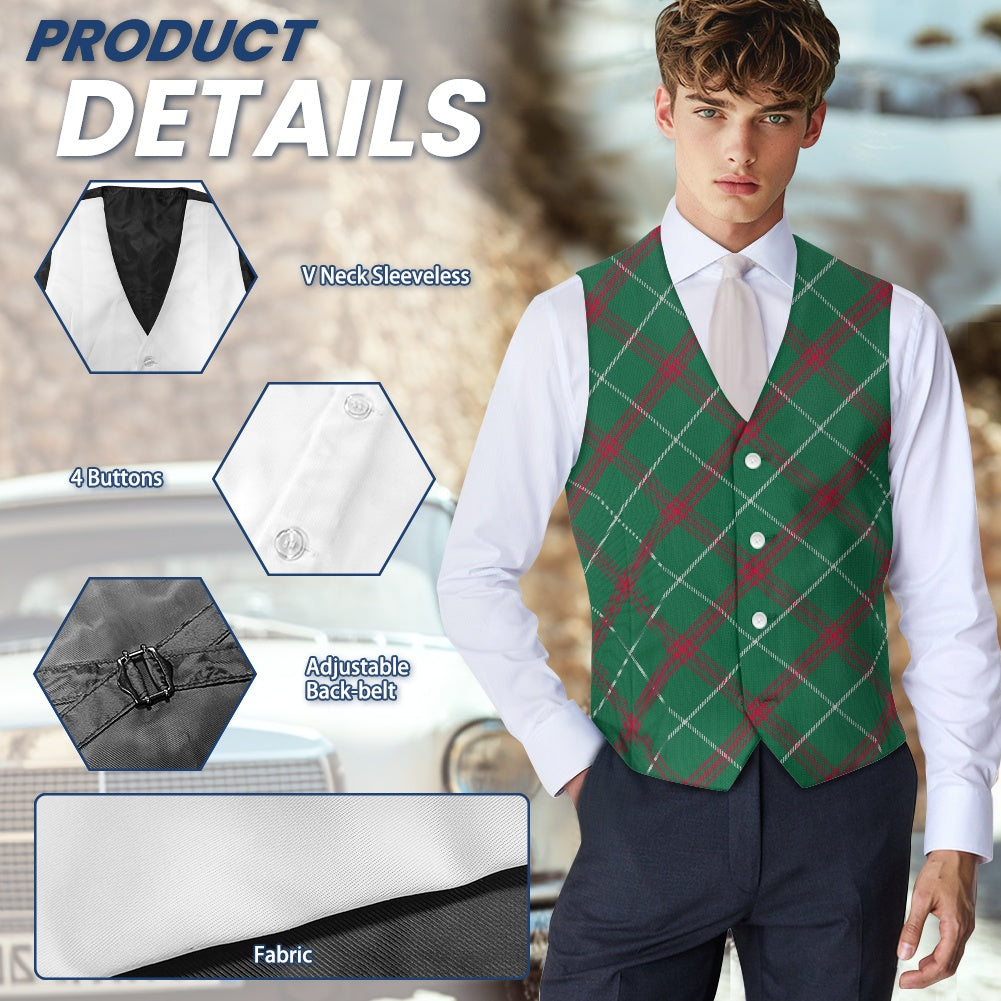 Welsh - National Tartan Bias Suit vest jacket