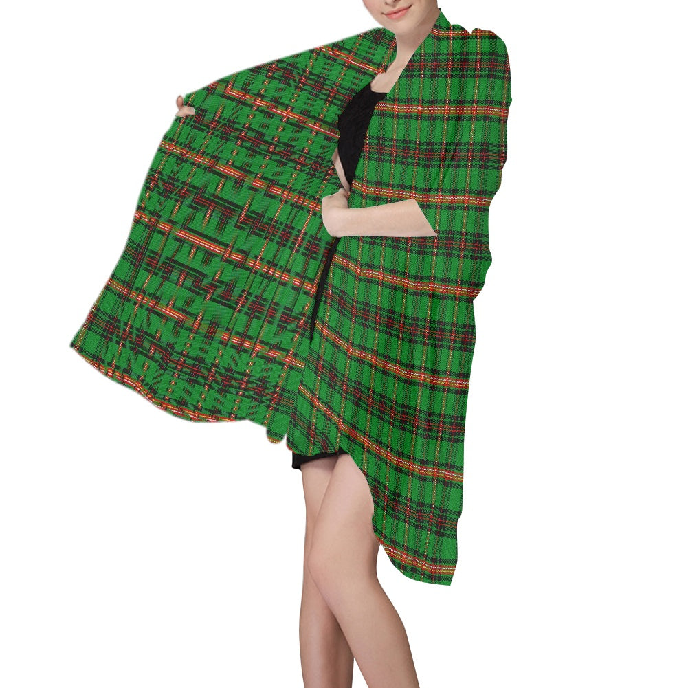 Clan Kinnear Tartan Chiffon Scarf