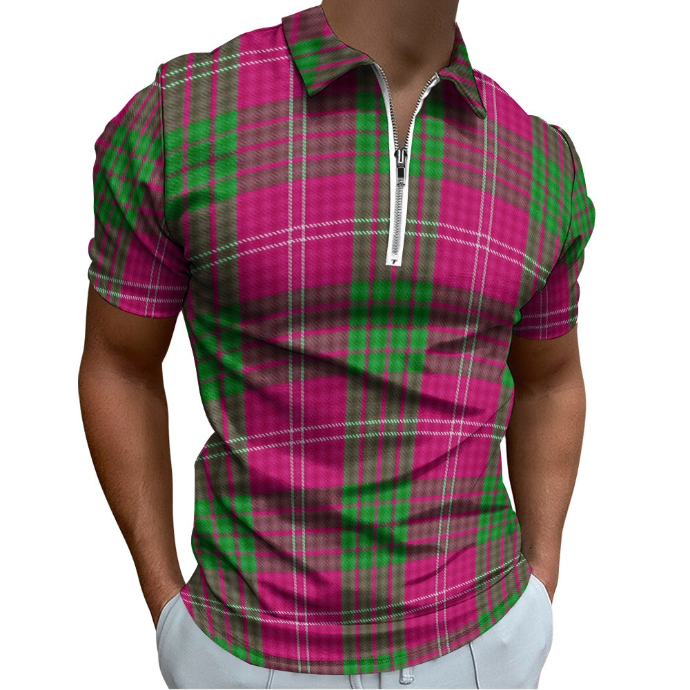 Clan Crawford Tartan Short sleeve polo shirt