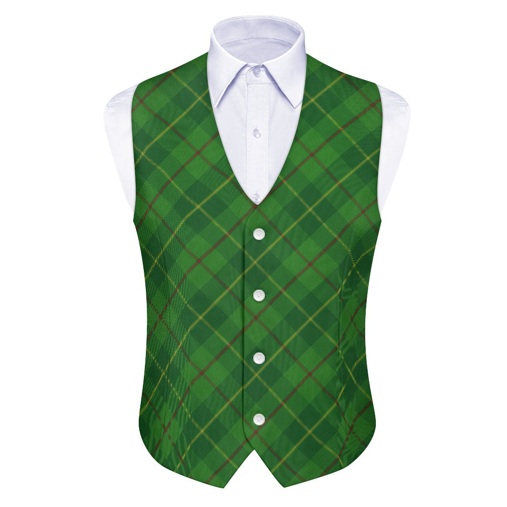Galloway District Green Tartan Suit vest jacket