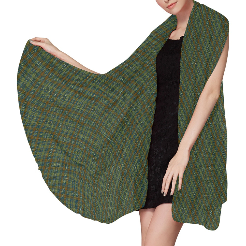 Irish County Kerry Tartan Chiffon Scarf