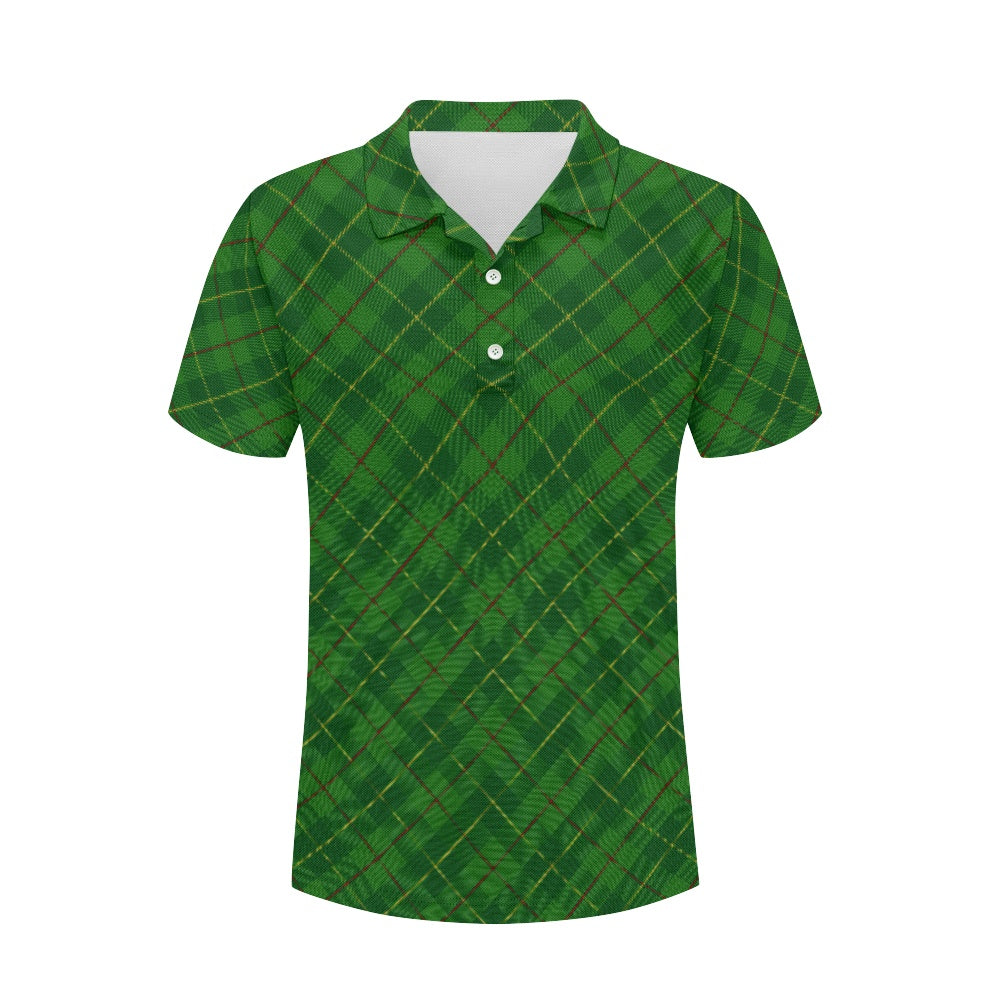 Galloway District Green Tartan Polo