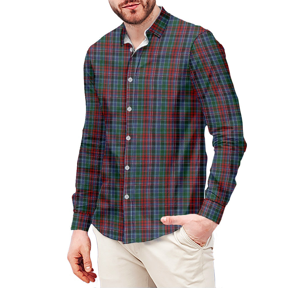 Clan Gordon Red Tartan Men's long-sleeved shirt