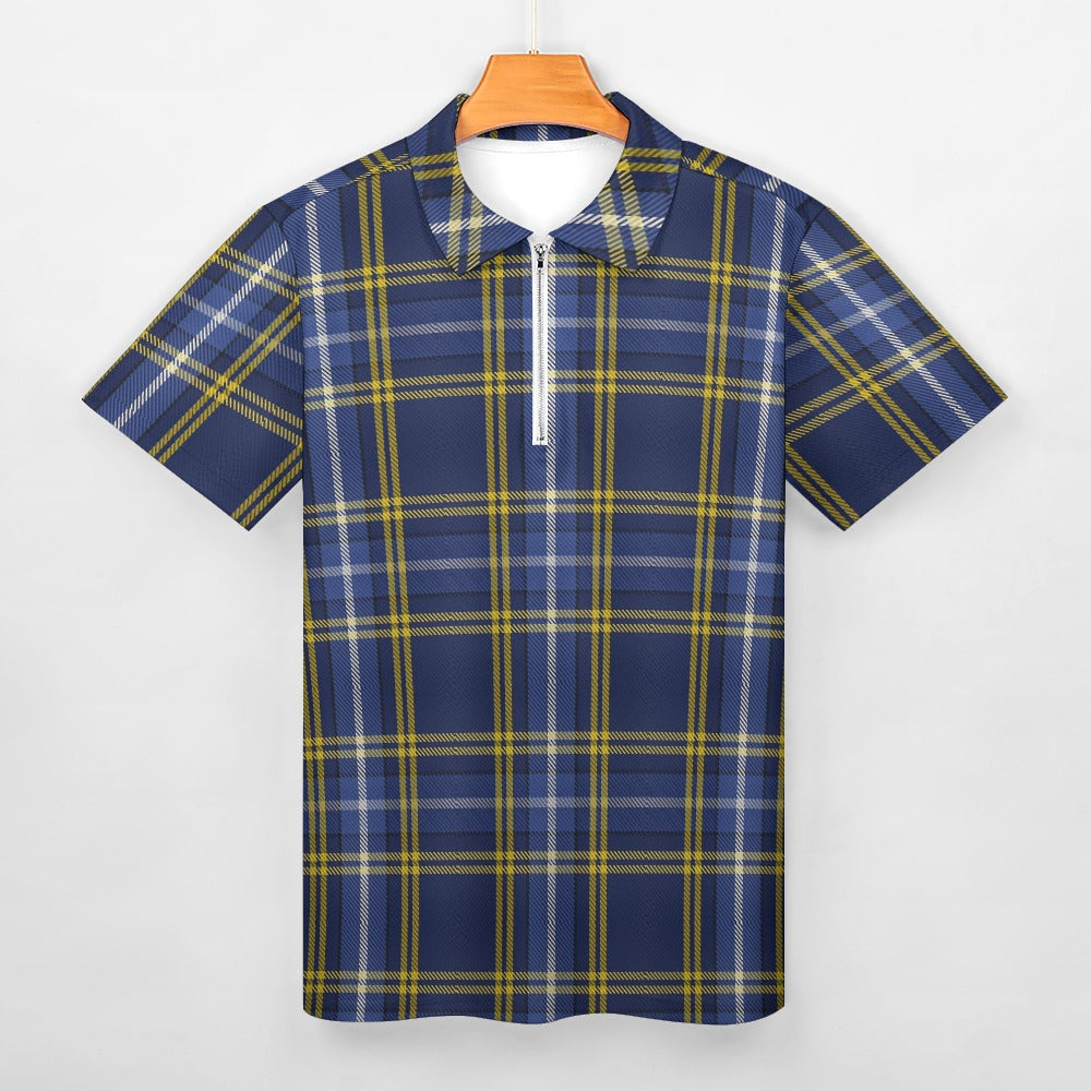 US State - Indiana Tartan Short sleeve polo shirt