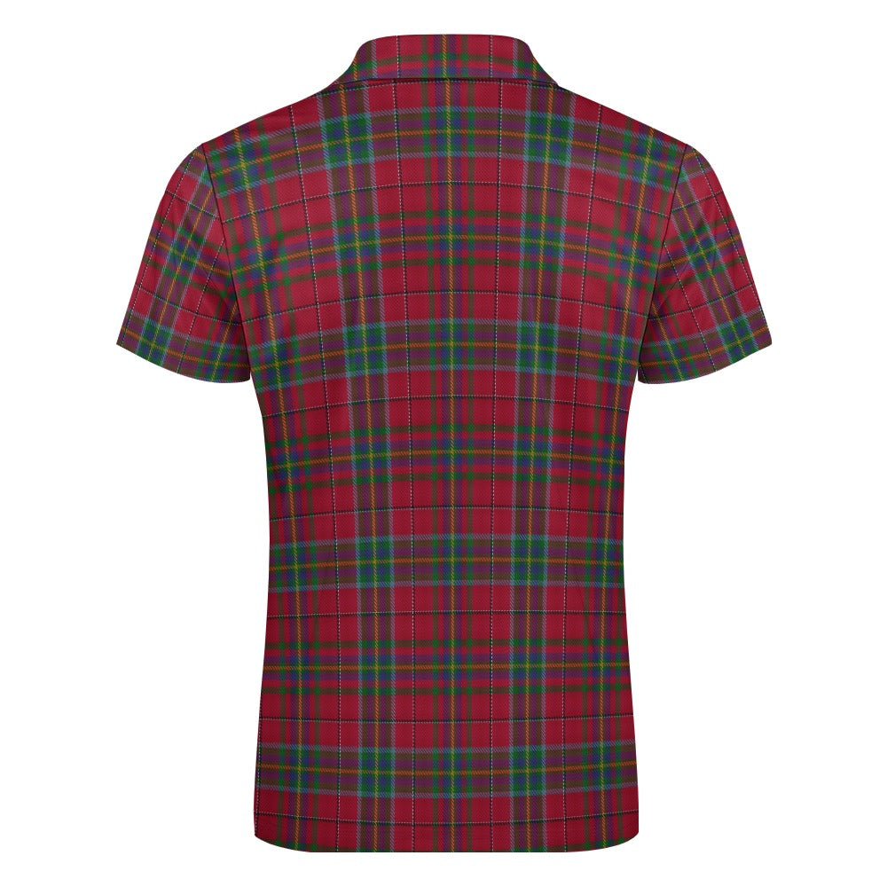 US State - West Virginia Tartan Short sleeve polo shirt