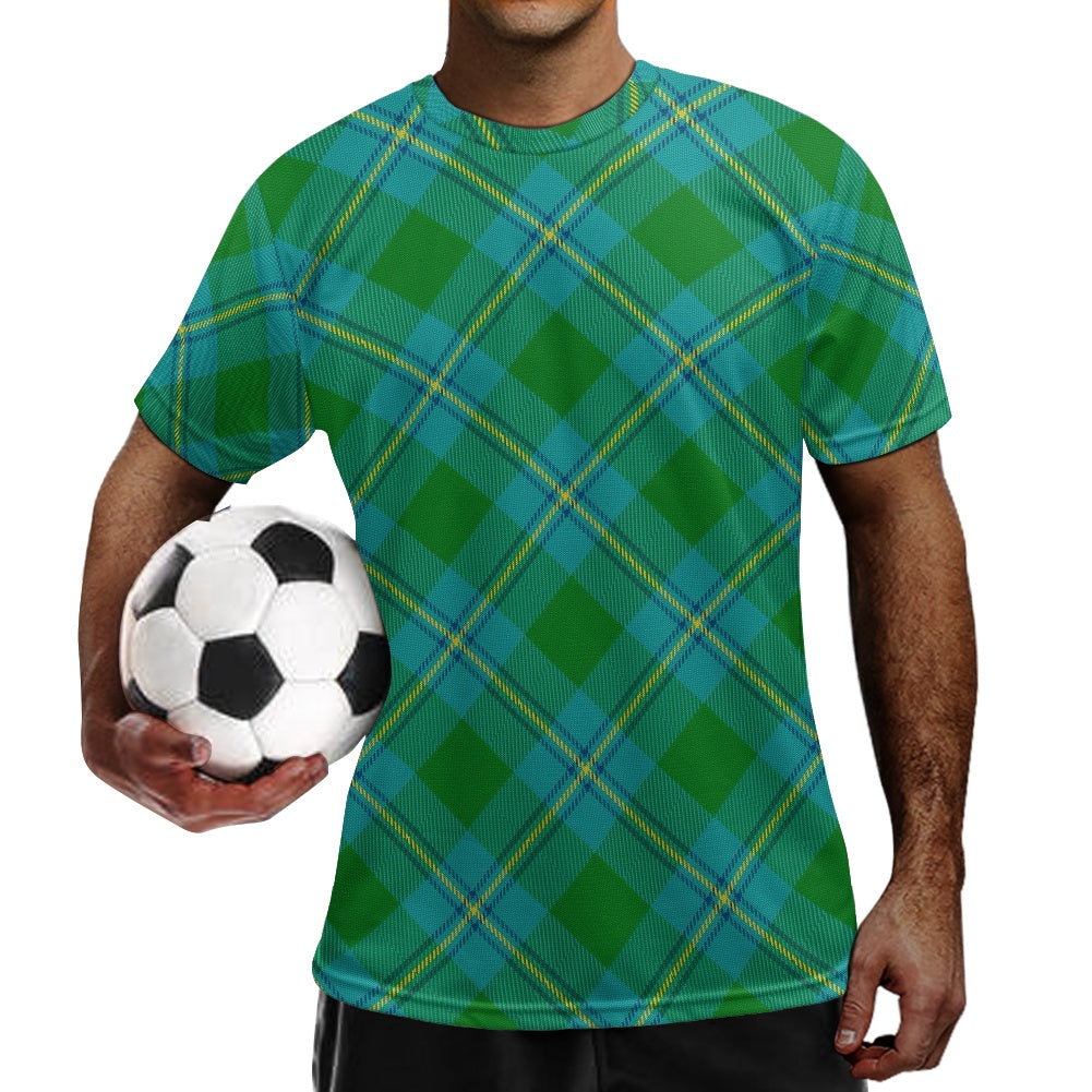 Clan Irving Tartan Football Shirt white