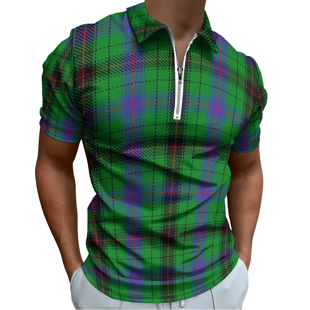 Clan Davidson Tartan Short sleeve polo shirt