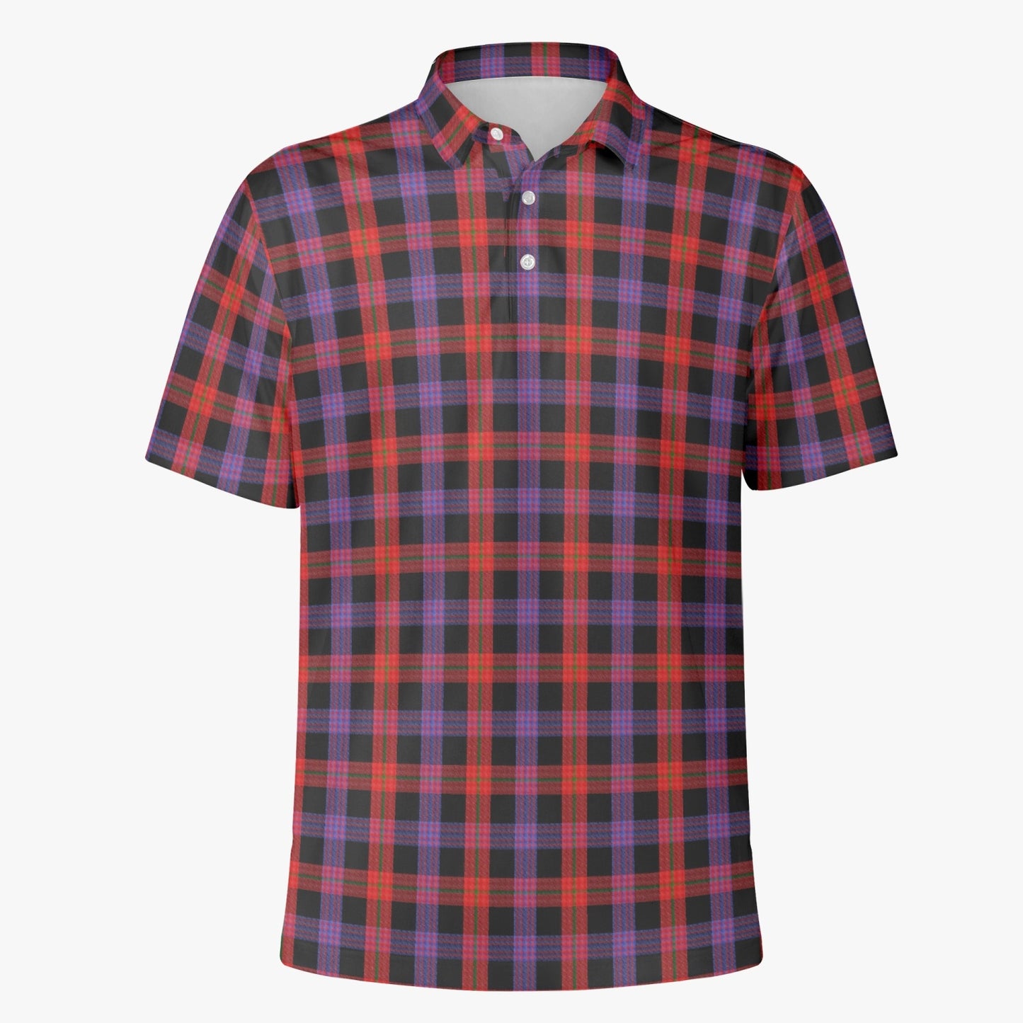 Clan Brown Tartan Polo Shirt