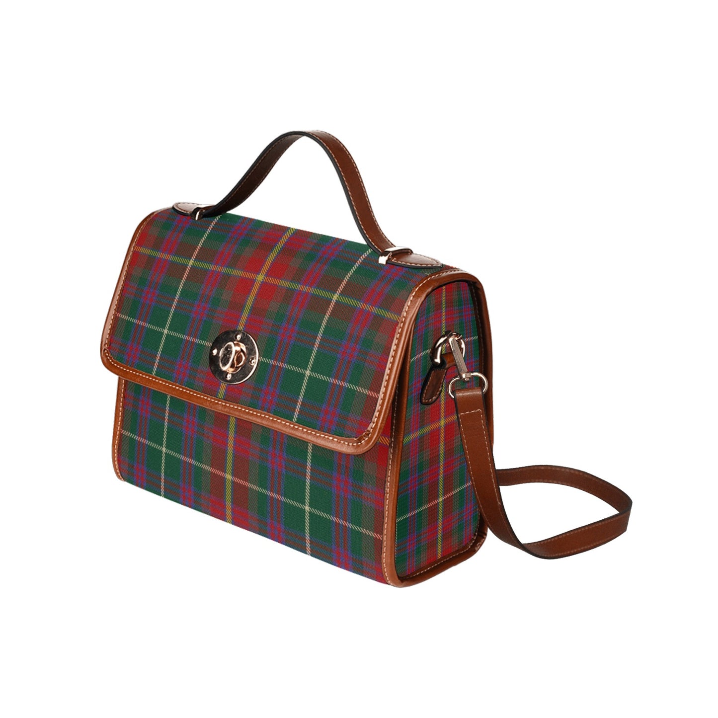 Irish County Meath Tartan Canvas Handbag