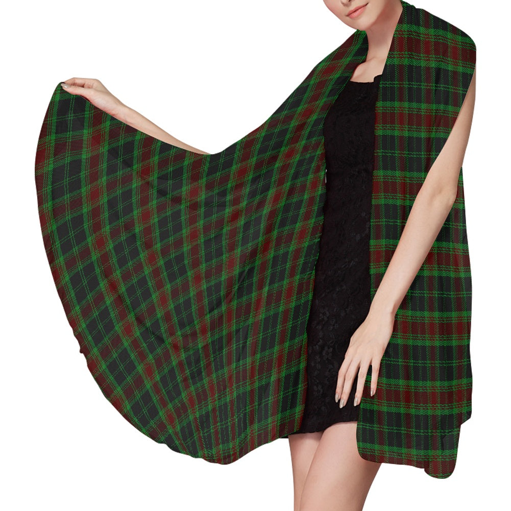 Irish County Carlow Tartan Chiffon Scarf