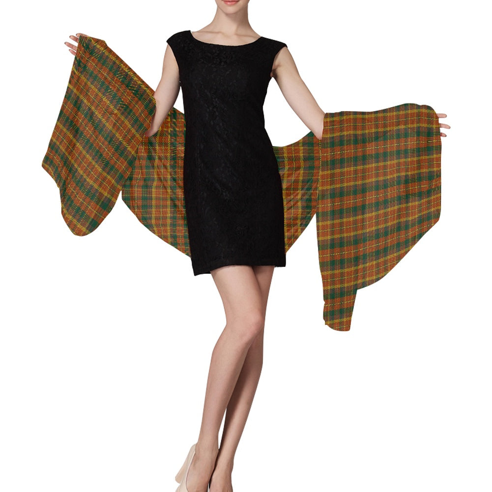 Irish County Monaghan Tartan Chiffon Scarf