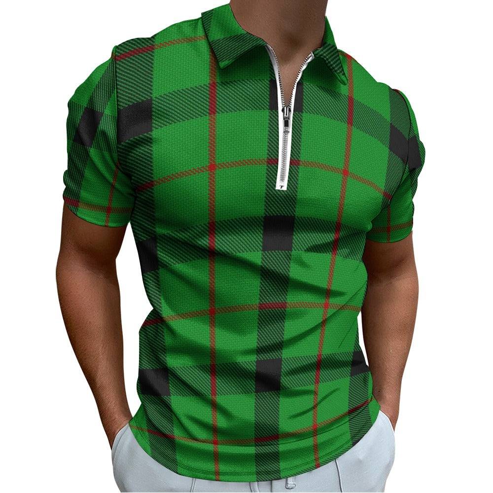 Clan Kincaid Tartan Short sleeve polo shirt