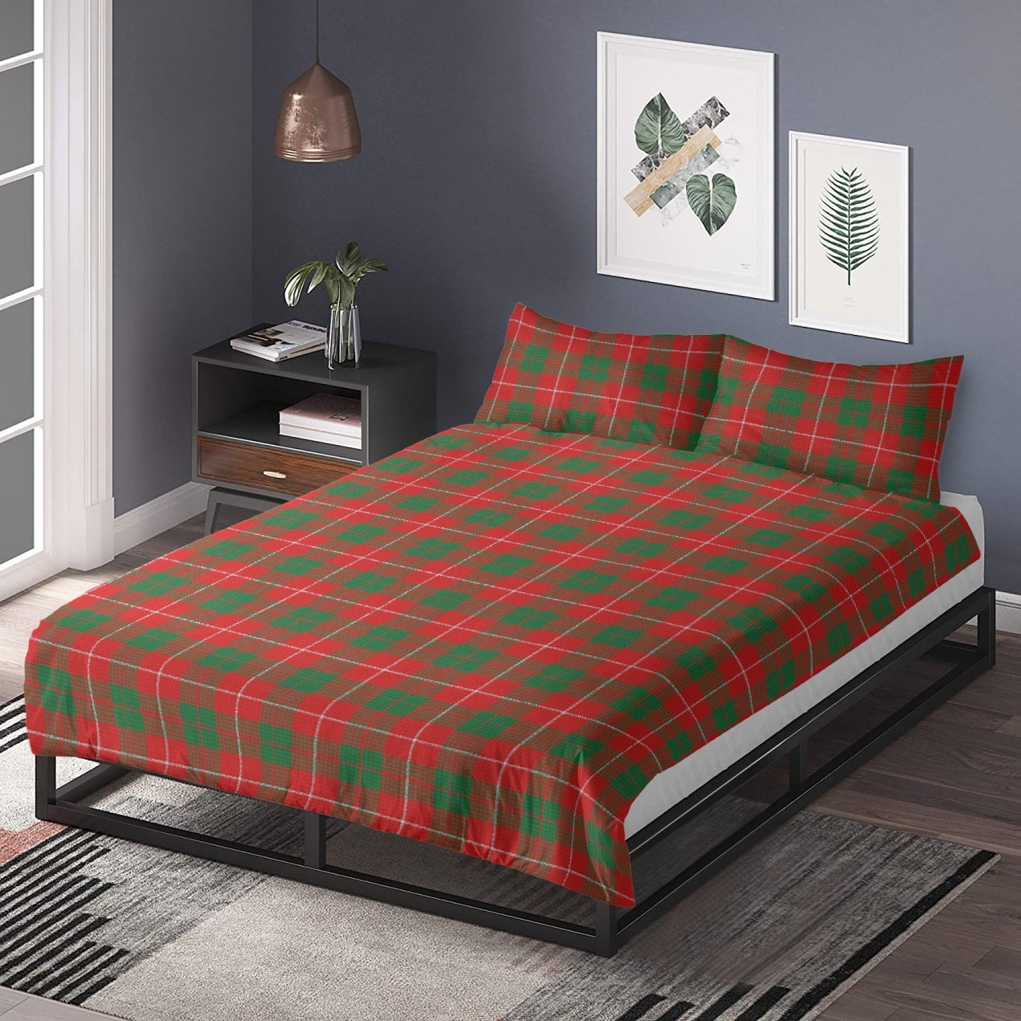 Clan MacKinnon Tartan Duvet & Pillow Set