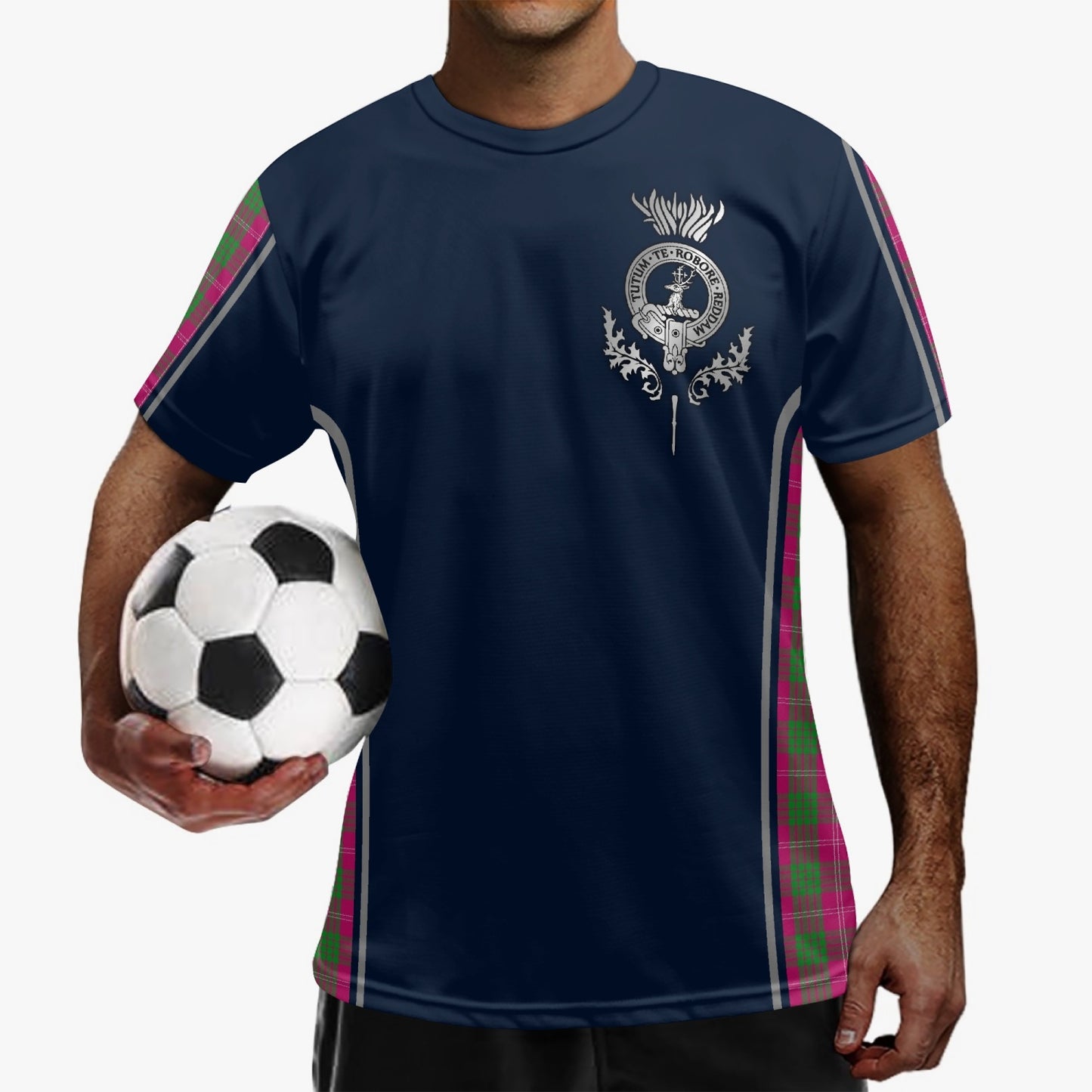 Clan Crawford Crest & Tartan Soccer Jersey