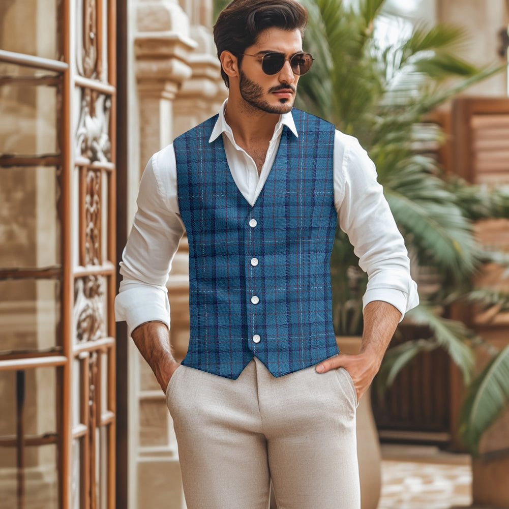 RAF Tartan Suit vest jacket