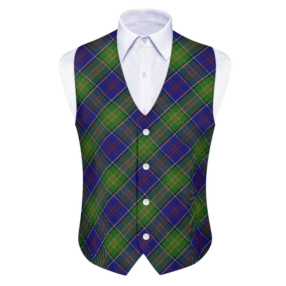 Clan Greene Tartan Bias Suit vest jacket