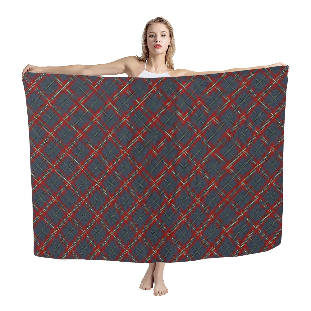 Breizh | Breton | Bretagne Bro-Naoned Tartan Chiffon Scarf Bias