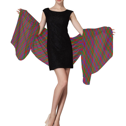 Clan MacGowan Tartan Bias Chiffon Scarf