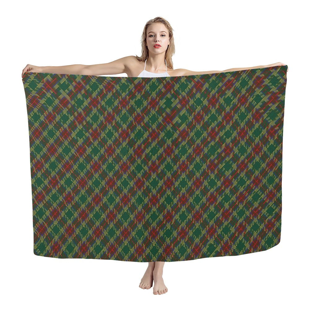 Irish County Waterford Tartan Bias Chiffon Scarf