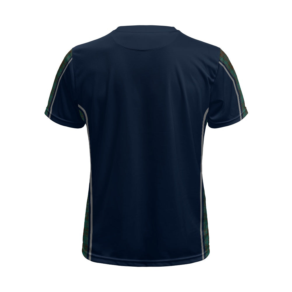 Irish County Dublin Tartan Strip Football Shirt