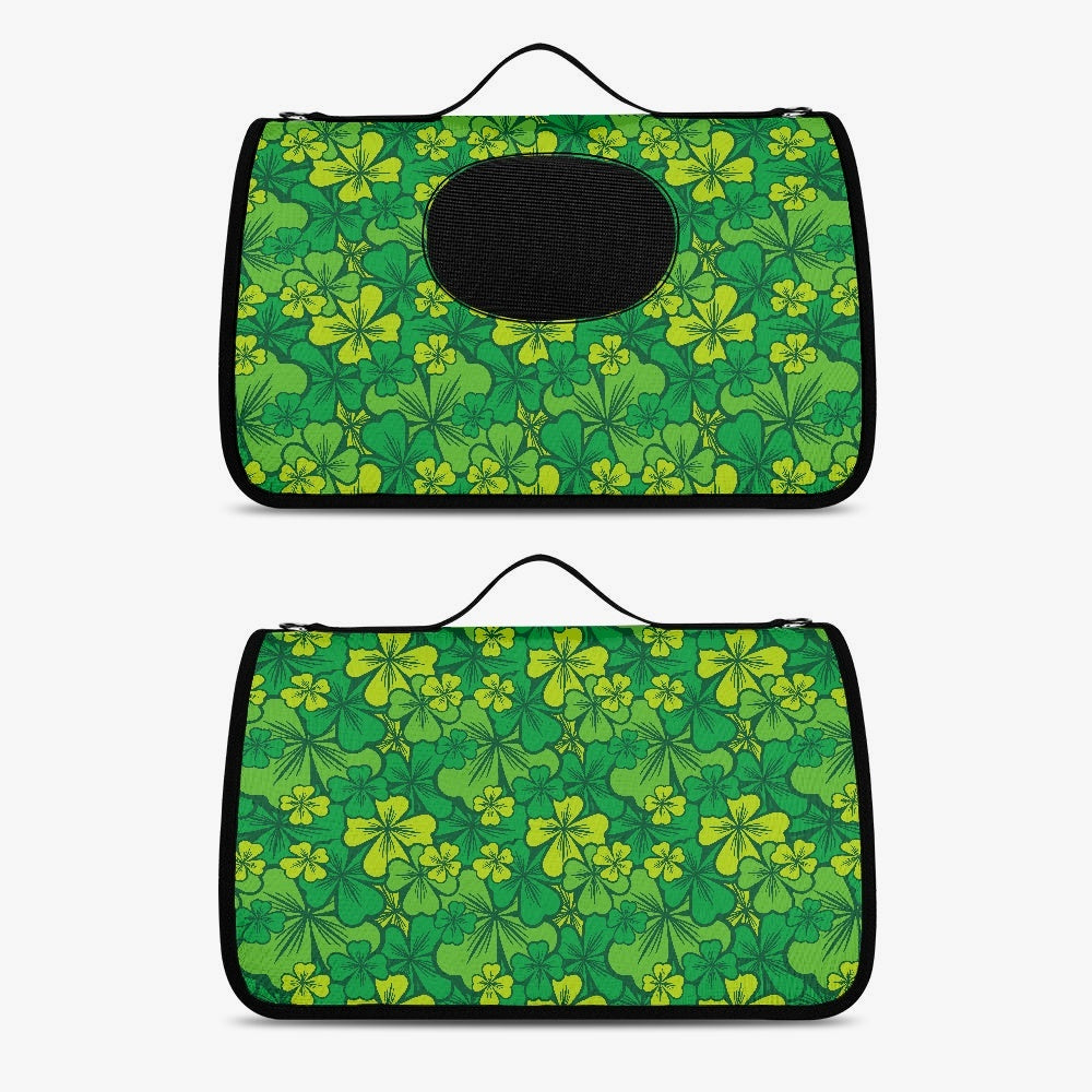 Irish Shamrock Pet Carrier Bag