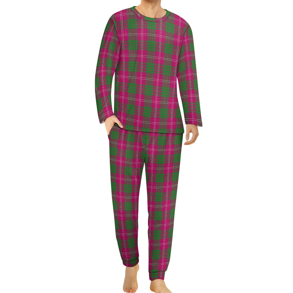 Clan Crawford Tartan Men's Pajama suit