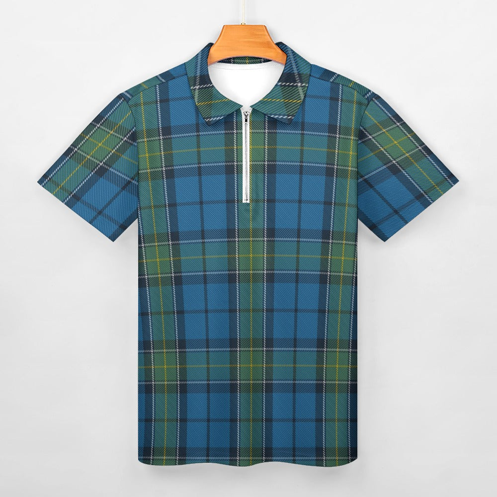 US State - Rhode Island Tartan Short sleeve polo shirt