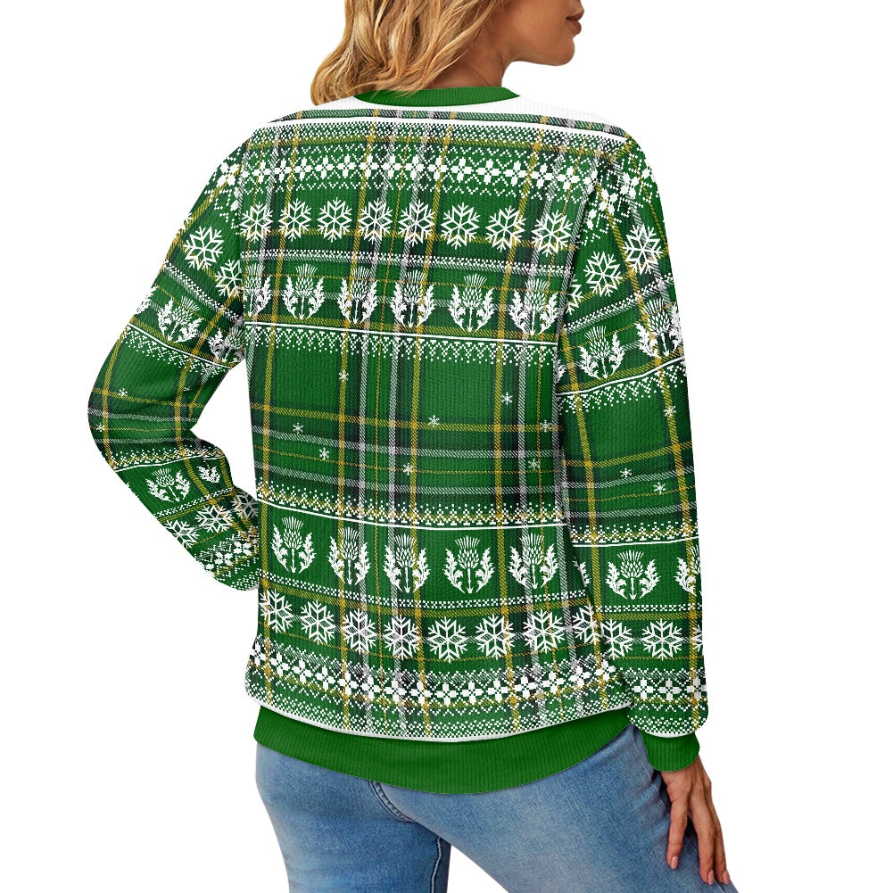 All Ireland Tartan Christmas Ugly Sweater