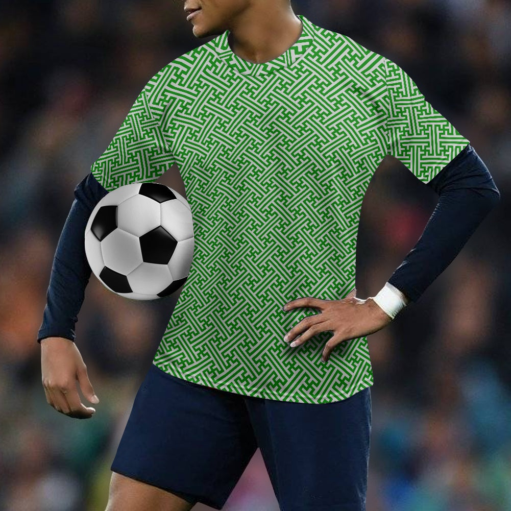 Japanese Wagara - Green Sayagata - Football Shirt