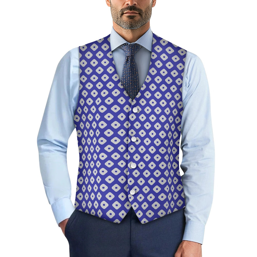 Wagara - Kanoko Blue Suit vest jacket