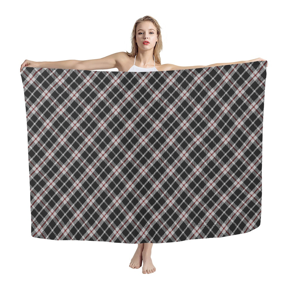 Cornish - St Piran's Tartan Bias Chiffon Scarf