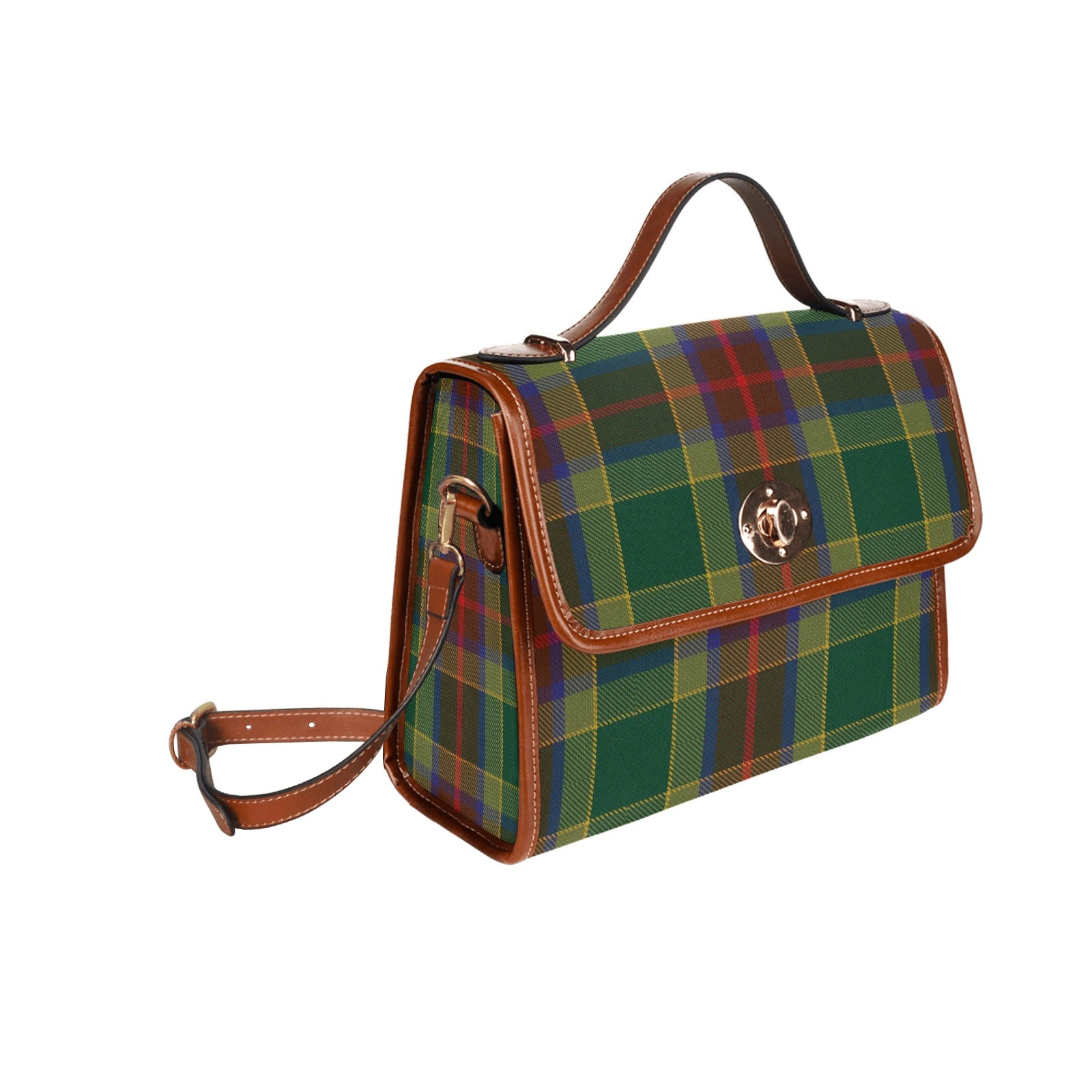 Irish County Waterford Tartan Canvas Handbag