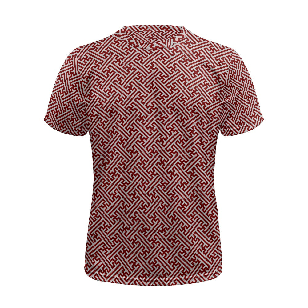 Japanese Wagara - Red Sayagata - Football Shirt