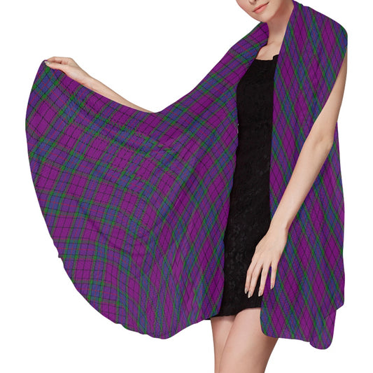 Clan Wardlaw Tartan Bias Chiffon Scarf