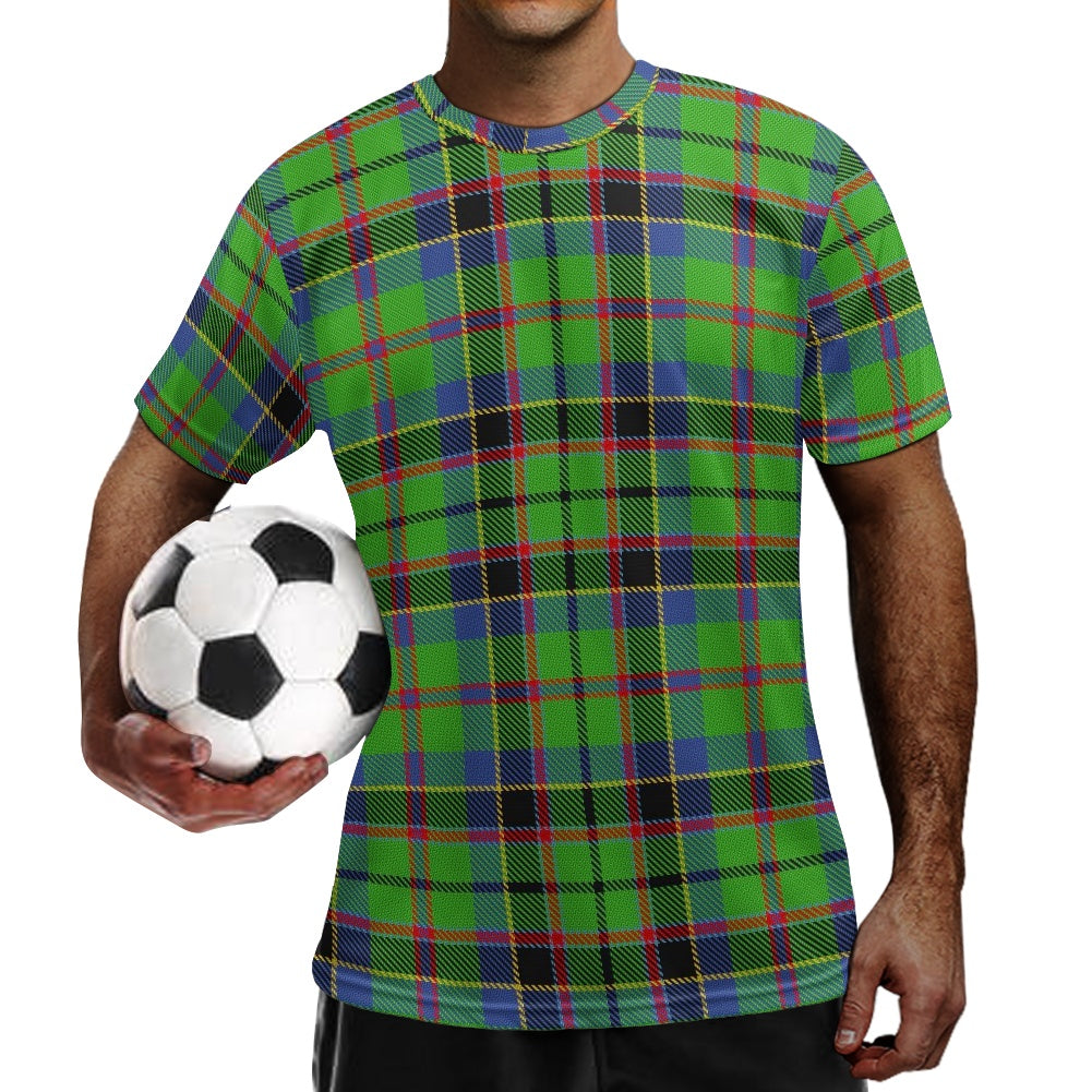 Clan Stephenson Tartan Football Shirt white