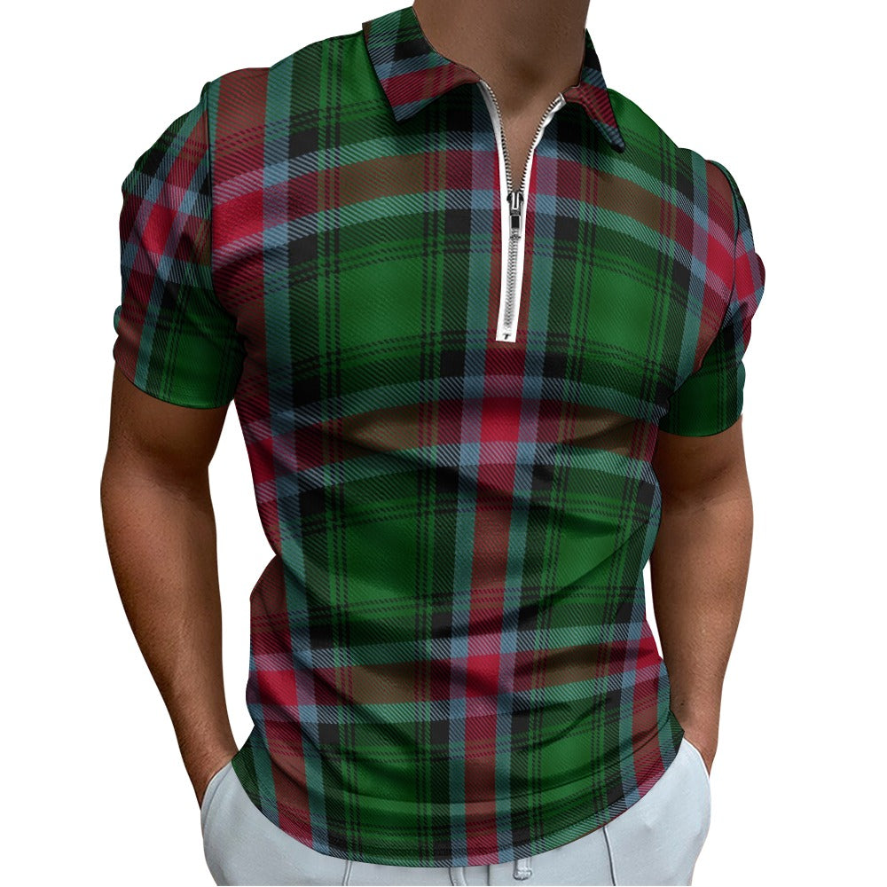 US State - Georgia Tartan Short sleeve polo shirt