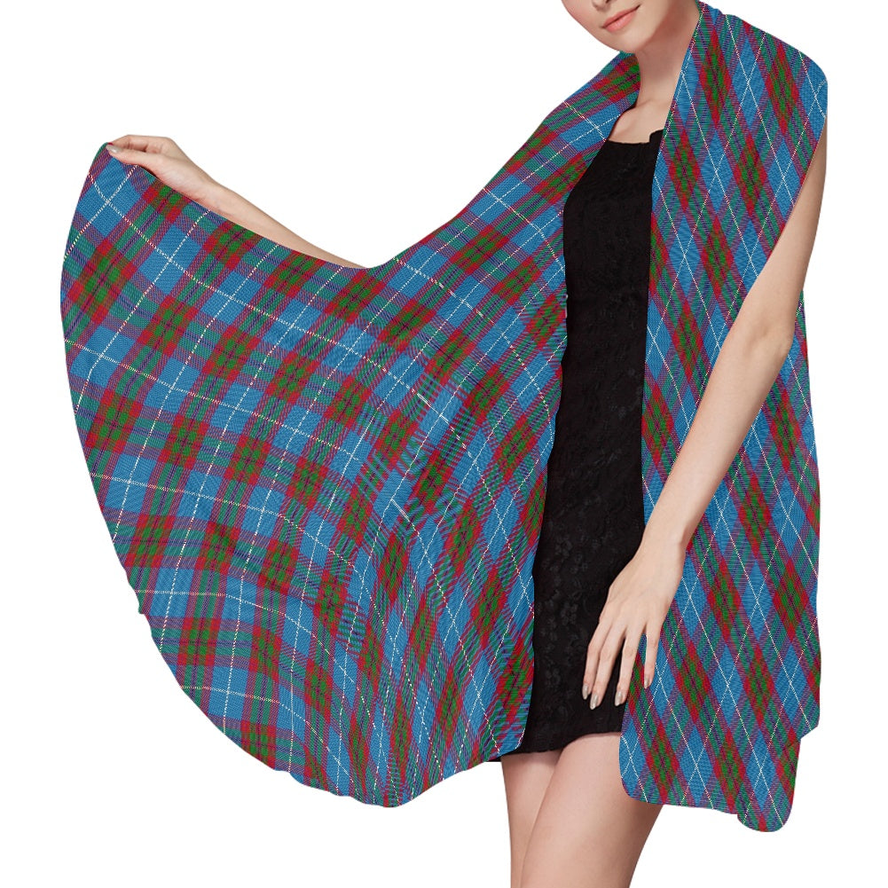 District - Edinburgh Tartan Bias Chiffon Scarf